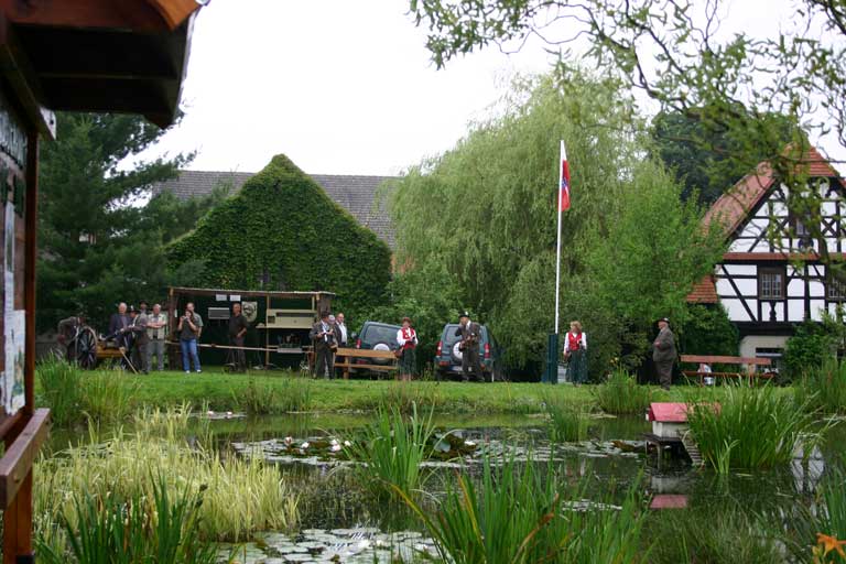 Aufstellung der Böllerschützen