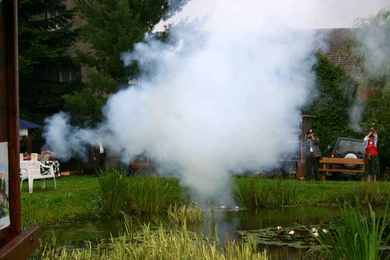 Böllern für die Großdraxdorfer